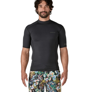 Patagonia Black Short Sleeve Rash Guard Swim Shirt